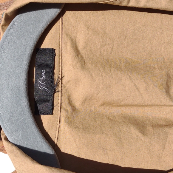 J. Crew Fit and Flare Cotton Dress Collar Button Down Tan S - Picture 6 of 11